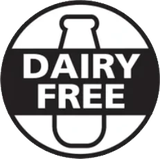 Dairy Free seal, as shown with this product