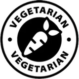 Vegetarian seal, as shown with this product